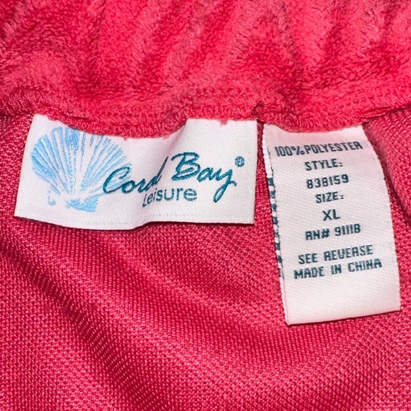 Cool Bay Pink Terry Cloth Swim Cover-Up Romper – XL Beach Summer Loungewear - Picture 8 of 9